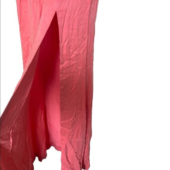 Lovers + Friends Anzen Strawberry Ice Strapless Front Slit Dress Gown - Picture 6 of 10